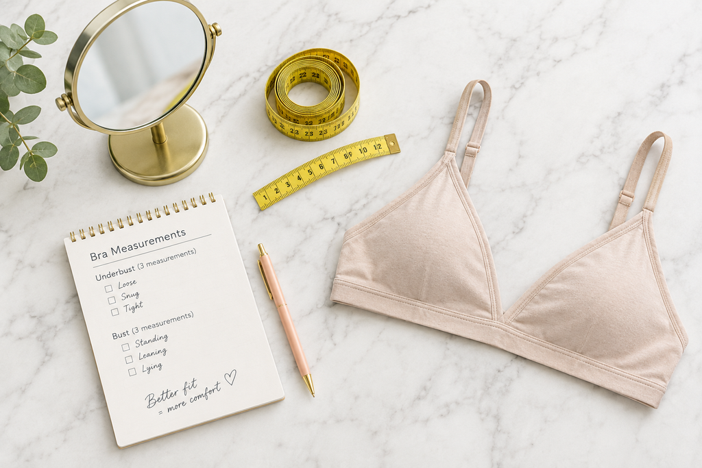 Soft measuring tape needed for accurate bra size measurement at home
